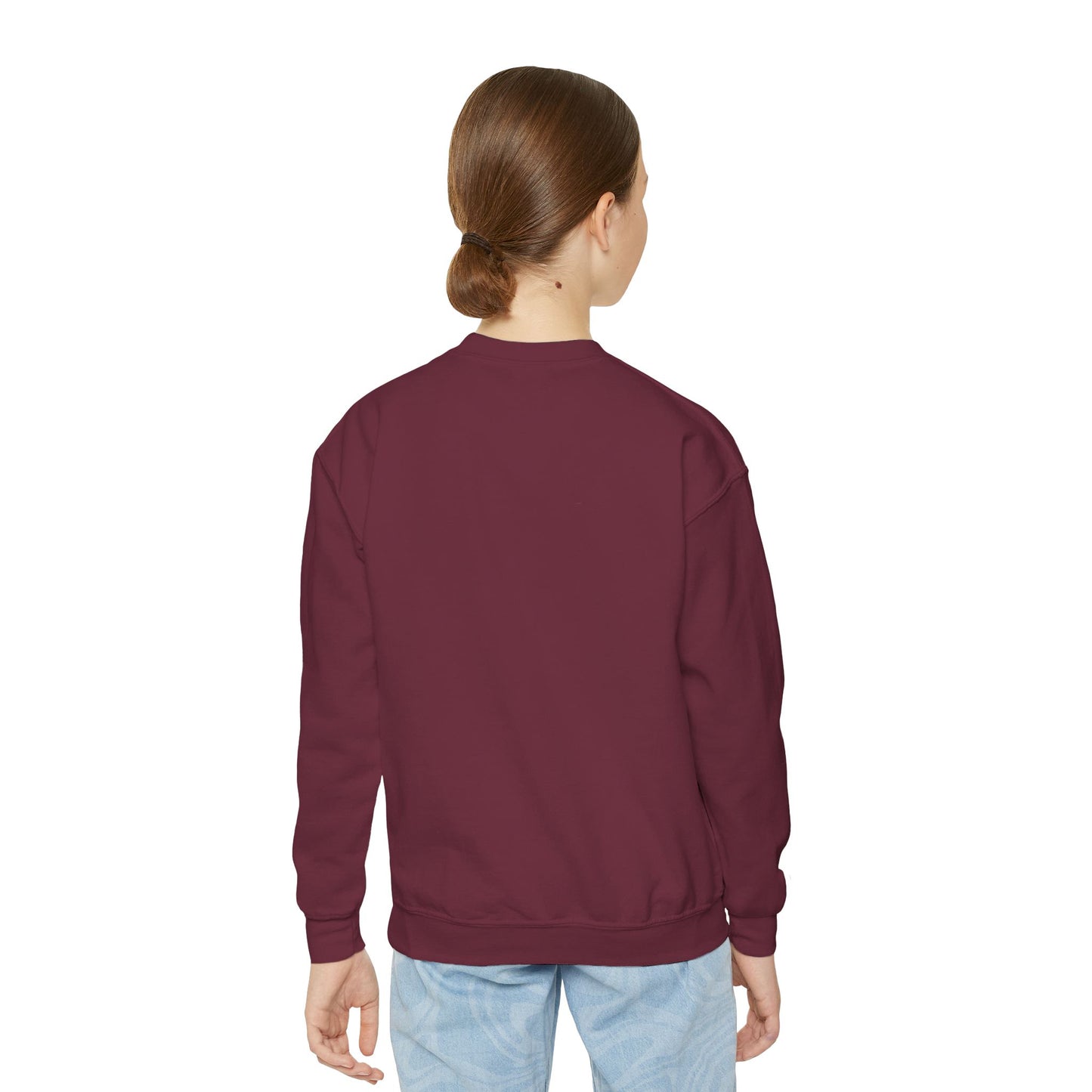 Youth Crewneck Sweatshirt — Graphic Money Hand Print