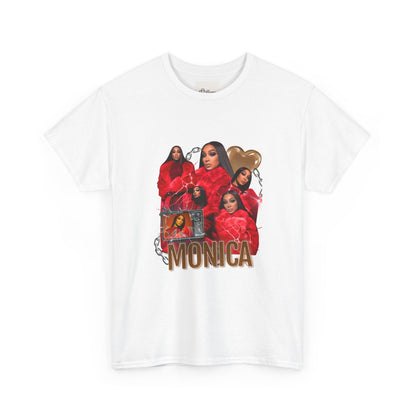 Stylish Unisex Heavy Cotton Tee with 'MONICA' Design, Trendy Graphic Tee