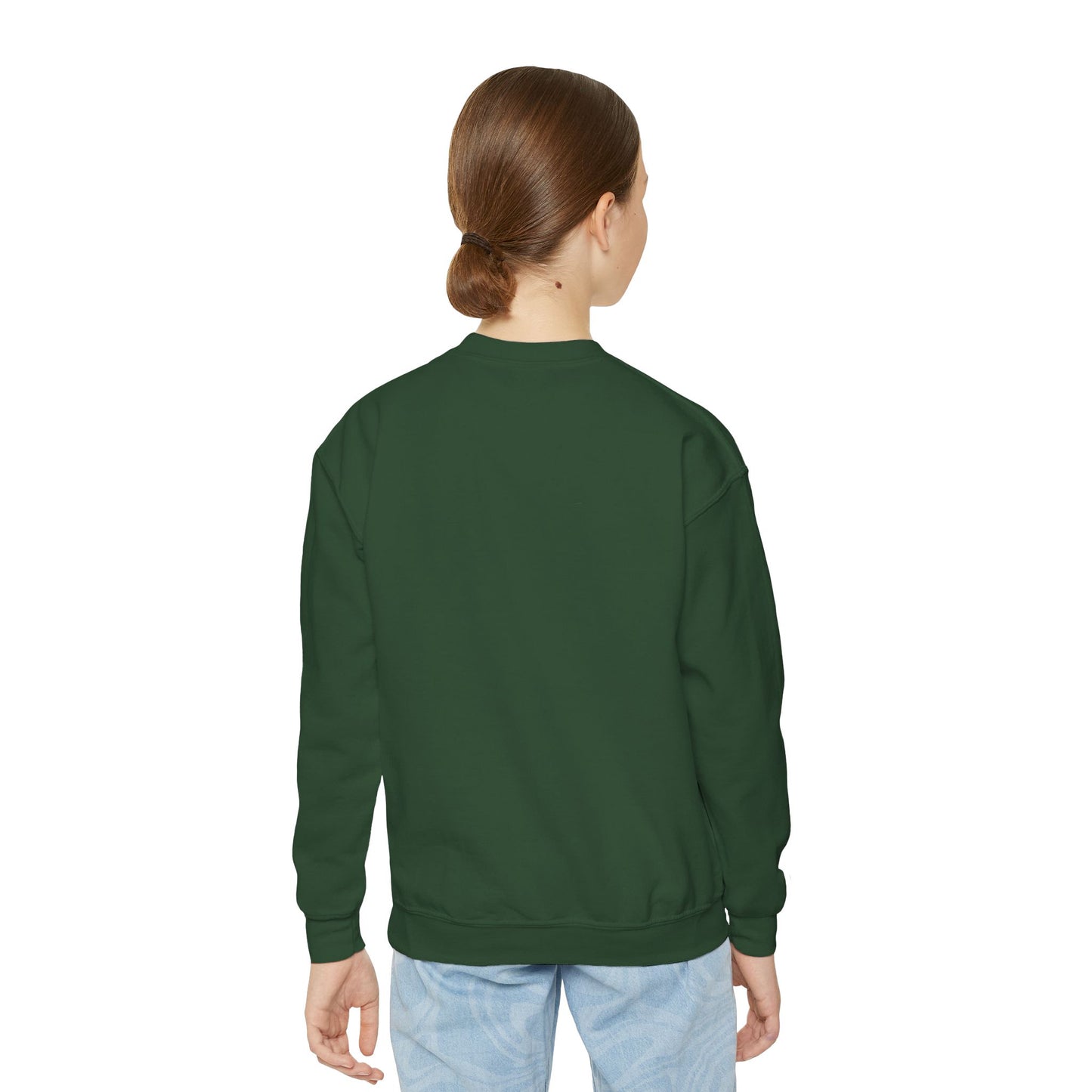 Youth Crewneck Sweatshirt — Graphic Money Hand Print
