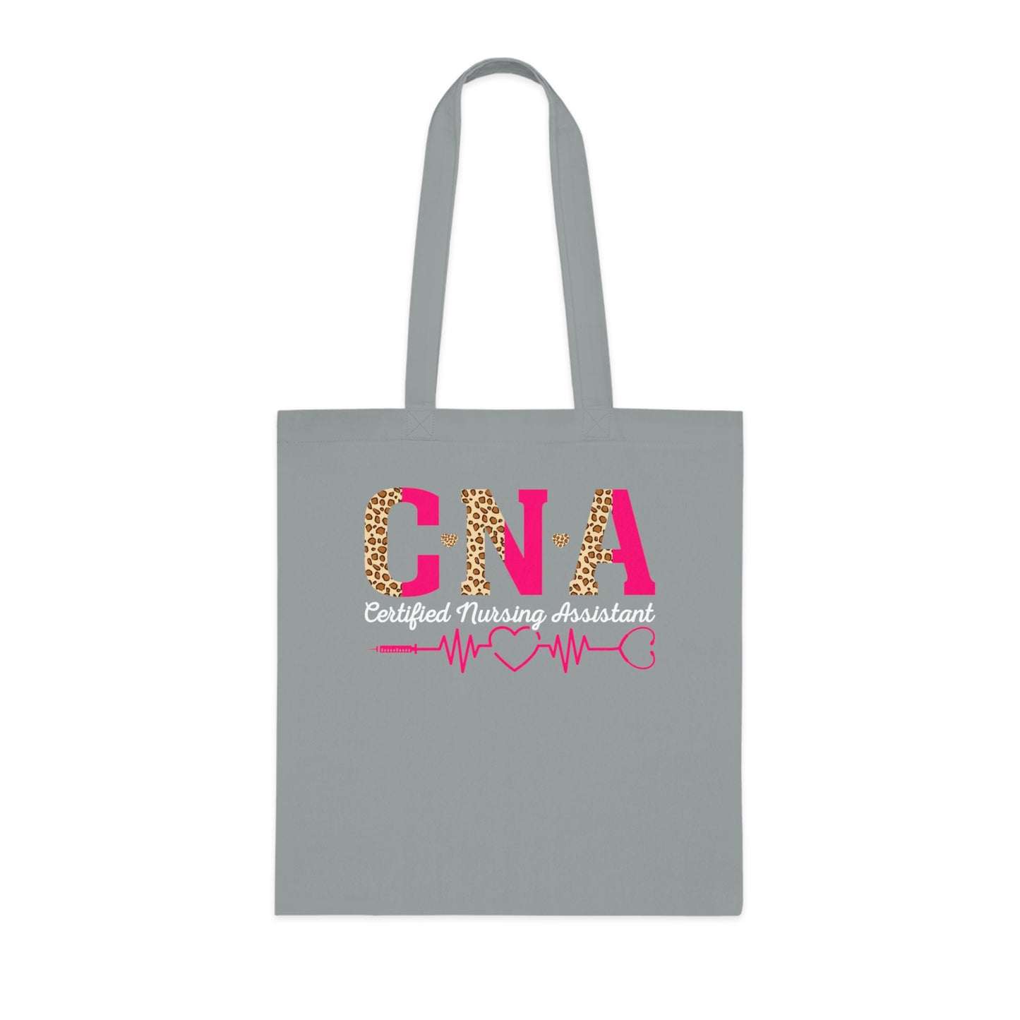 CNA Leopard Pink Heartbeat Cotton Tote