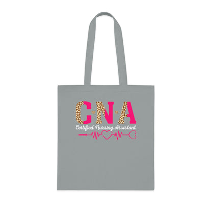 CNA Leopard Pink Heartbeat Cotton Tote