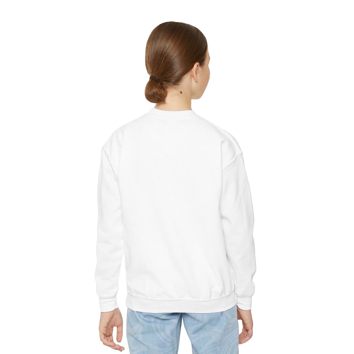 Youth Crewneck Sweatshirt — Graphic Money Hand Print