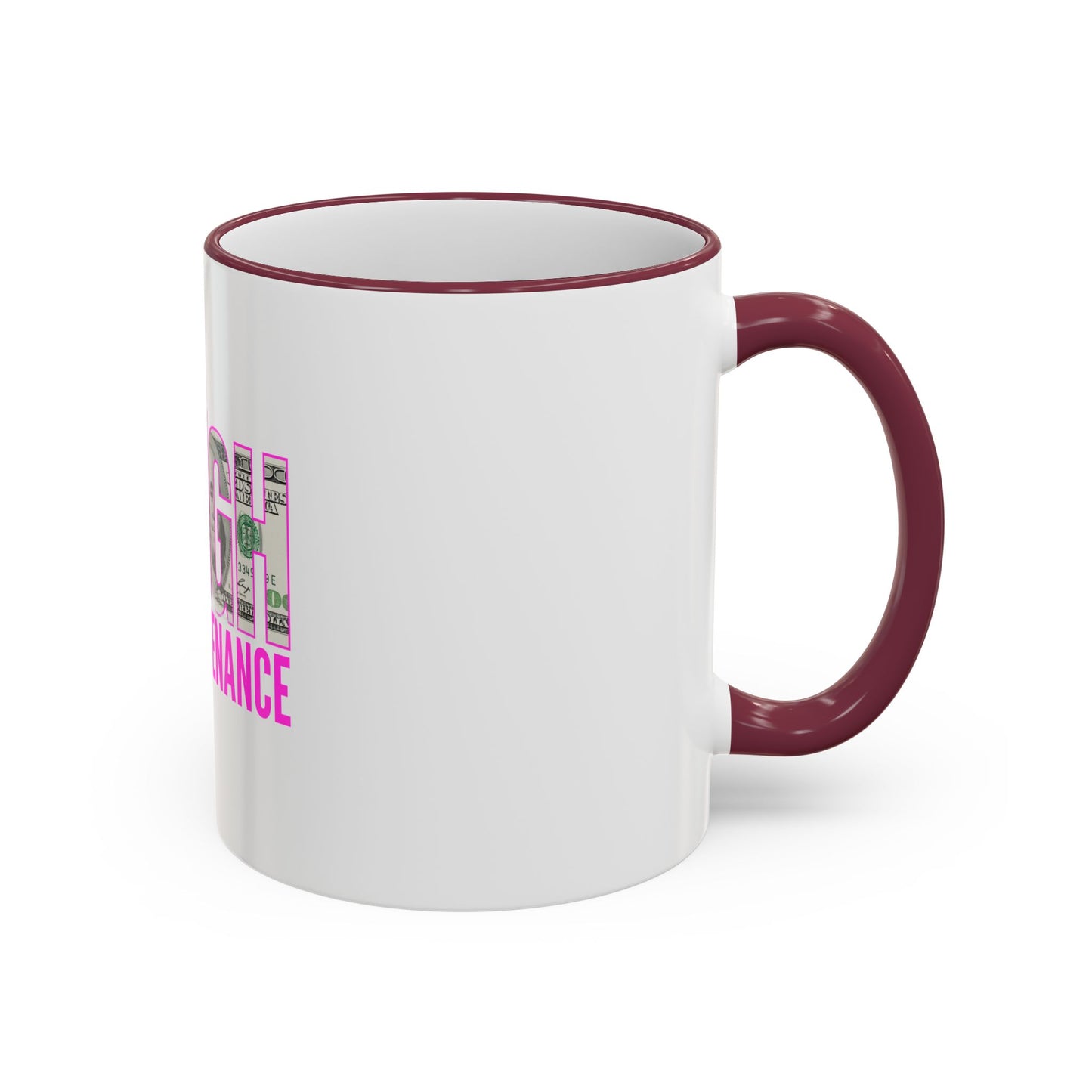 High Maintenance Lipstick Accent Rim Mug