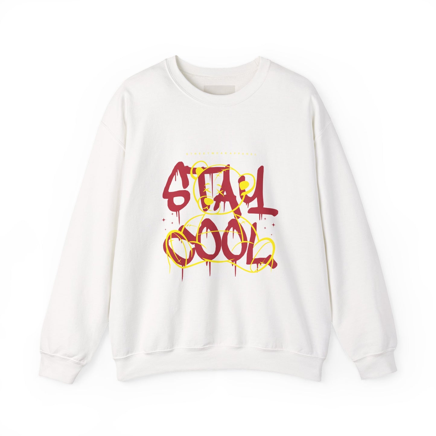 Stay Cool Crewneck Sweatshirt — Graffiti Style "Stay Cool" Graphic