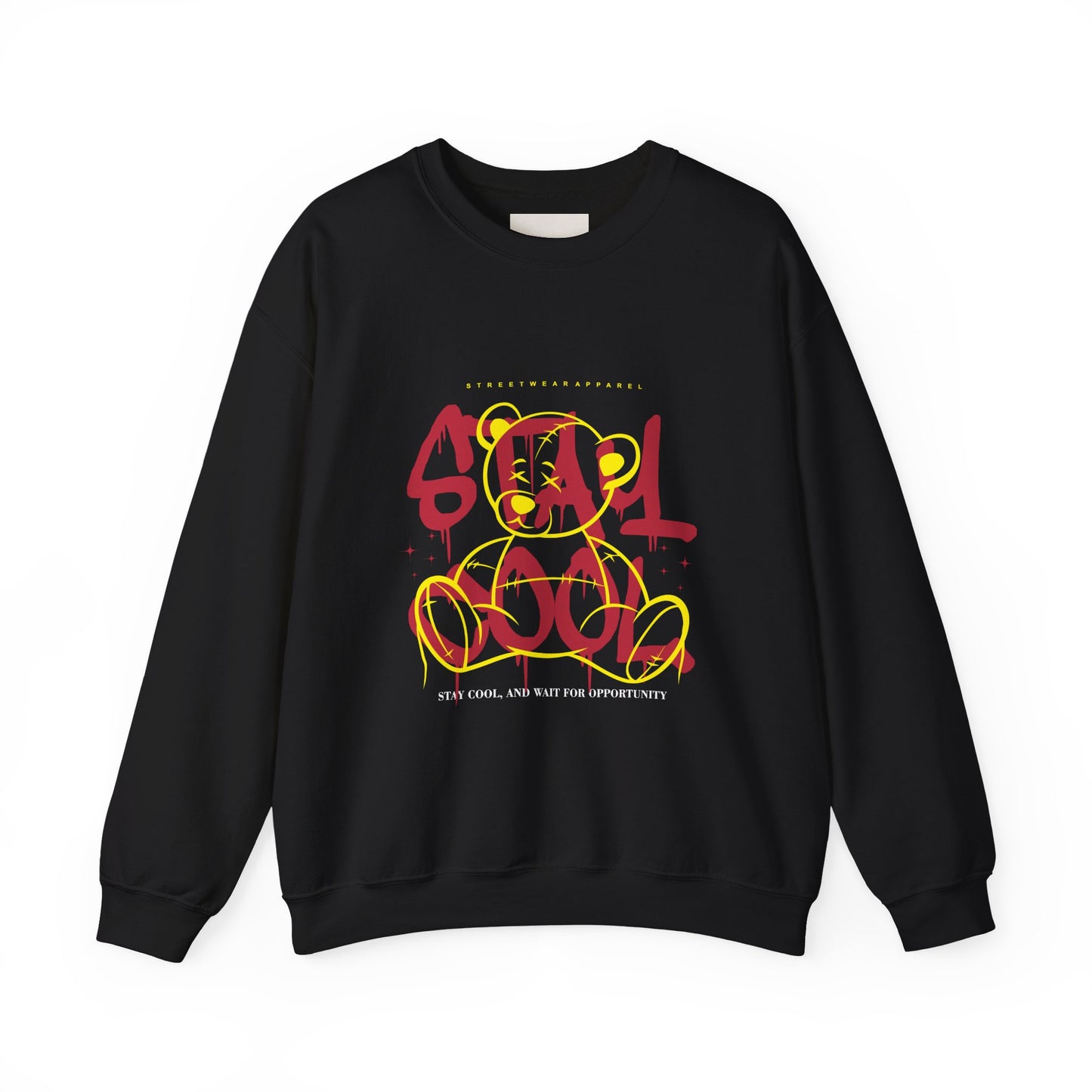 Stay Cool Crewneck Sweatshirt — Graffiti Style "Stay Cool" Graphic