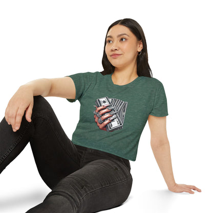 Money Grip Crop Top — Women's Graphic Tee