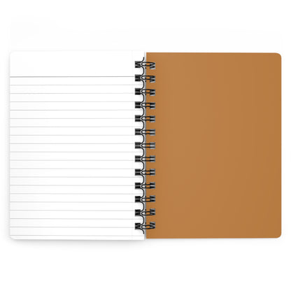 Spiral Journal — Afro Puff Woman with Leopard Headband & Yellow Ribbon