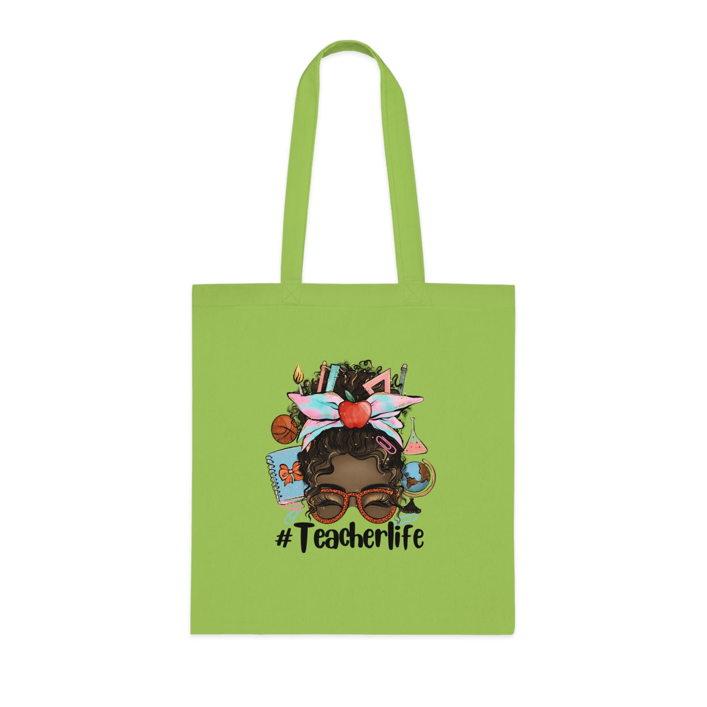 #Teacherlife Tote Bag, Eco-Friendly Tote