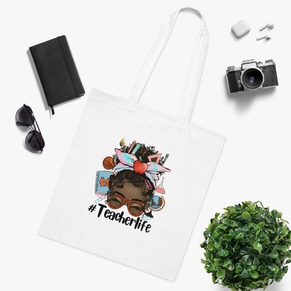#Teacherlife Tote Bag, Eco-Friendly Tote