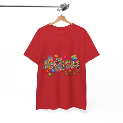 Autism Awareness T-Shirt — 'Autism: Sparking the World with Creativity' Puzzle Design