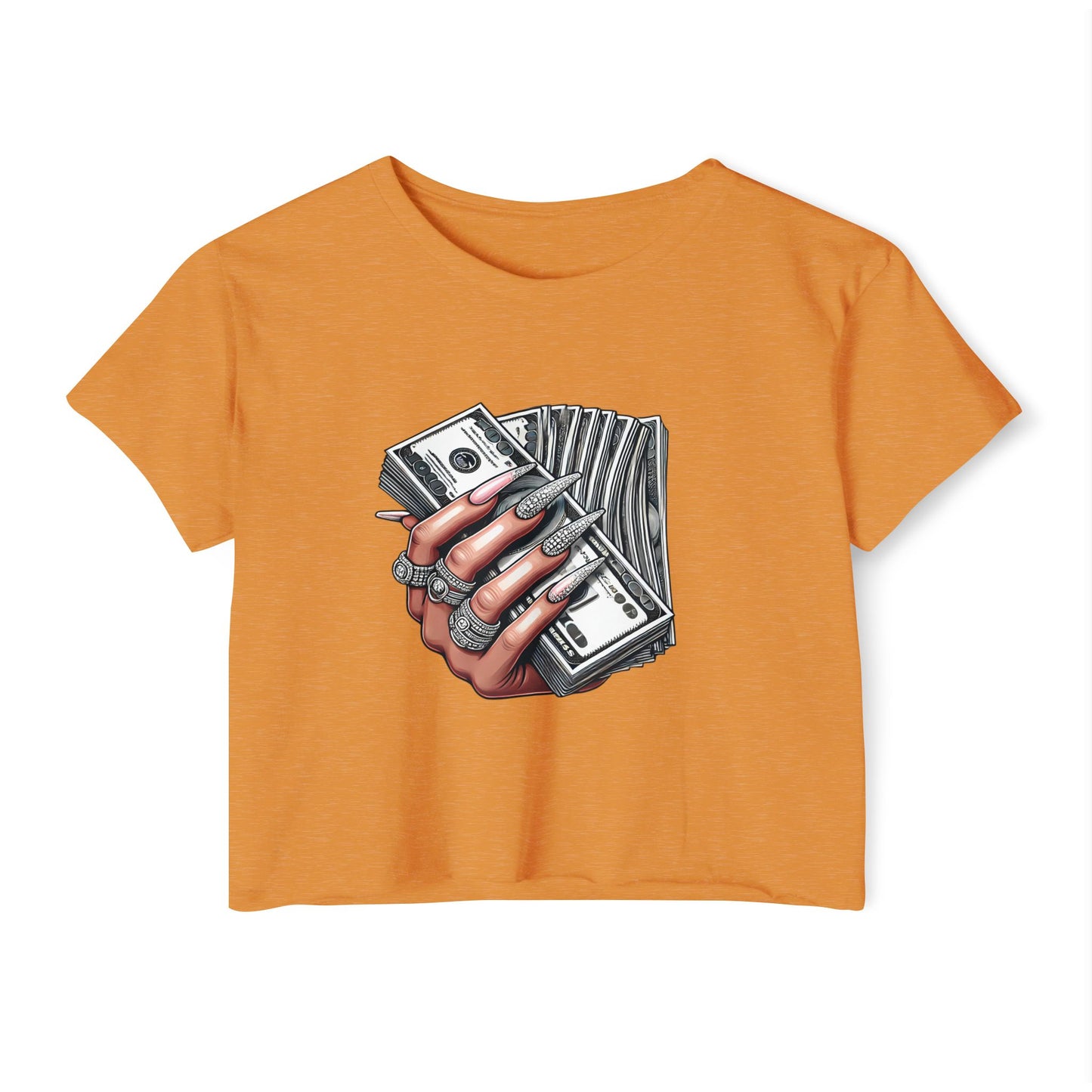 Money Grip Crop Top — Women's Graphic Tee