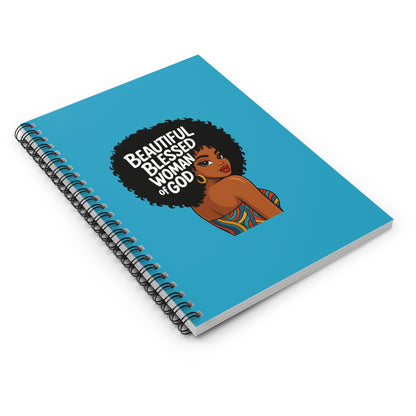 Beautiful Blessed Woman of God Spiral Notebook — Inspirational Afrocentric Journal