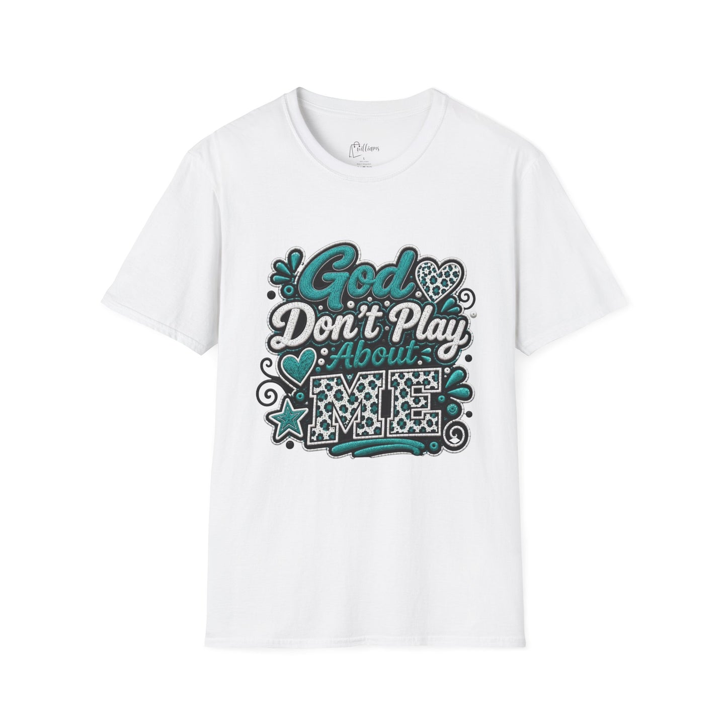 T-Shirt — "God Don't Play About Me" Inspirational Faith Graphic Tee