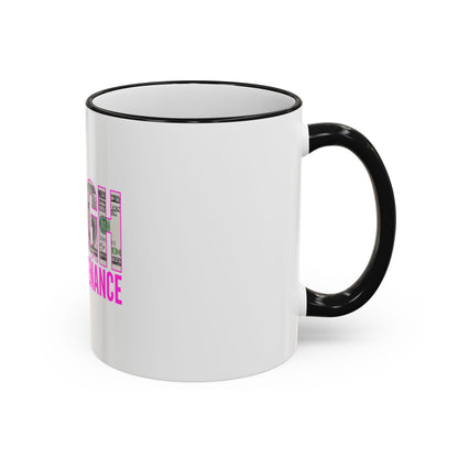High Maintenance Lipstick Accent Rim Mug