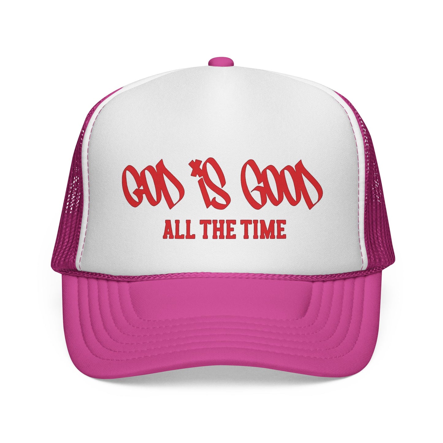 God Is Good All The Time Trucker Cap — Christian Faith Mesh Hat
