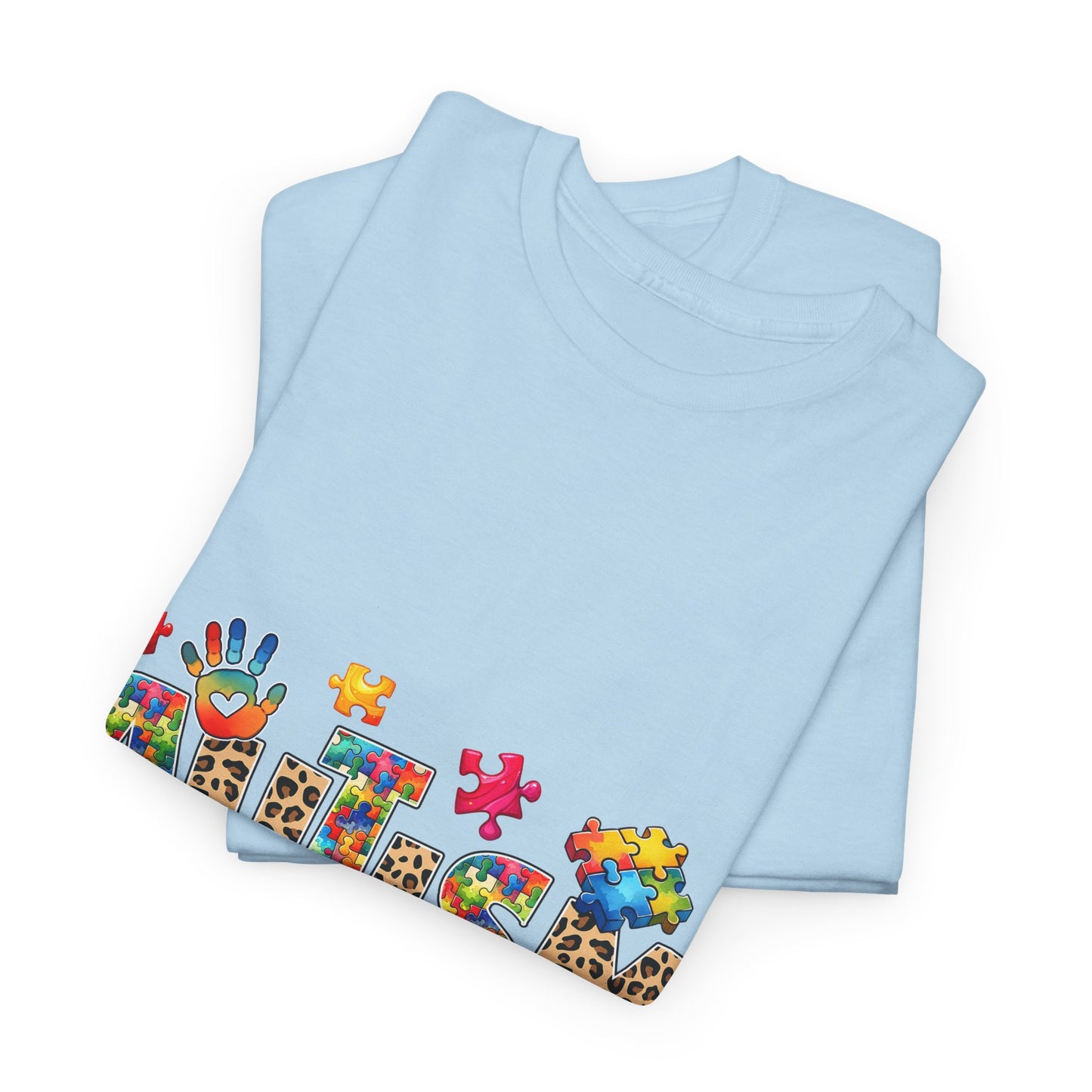 Autism Awareness T-Shirt — 'Autism: Sparking the World with Creativity' Puzzle Design