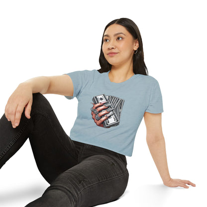 Money Grip Crop Top — Women's Graphic Tee