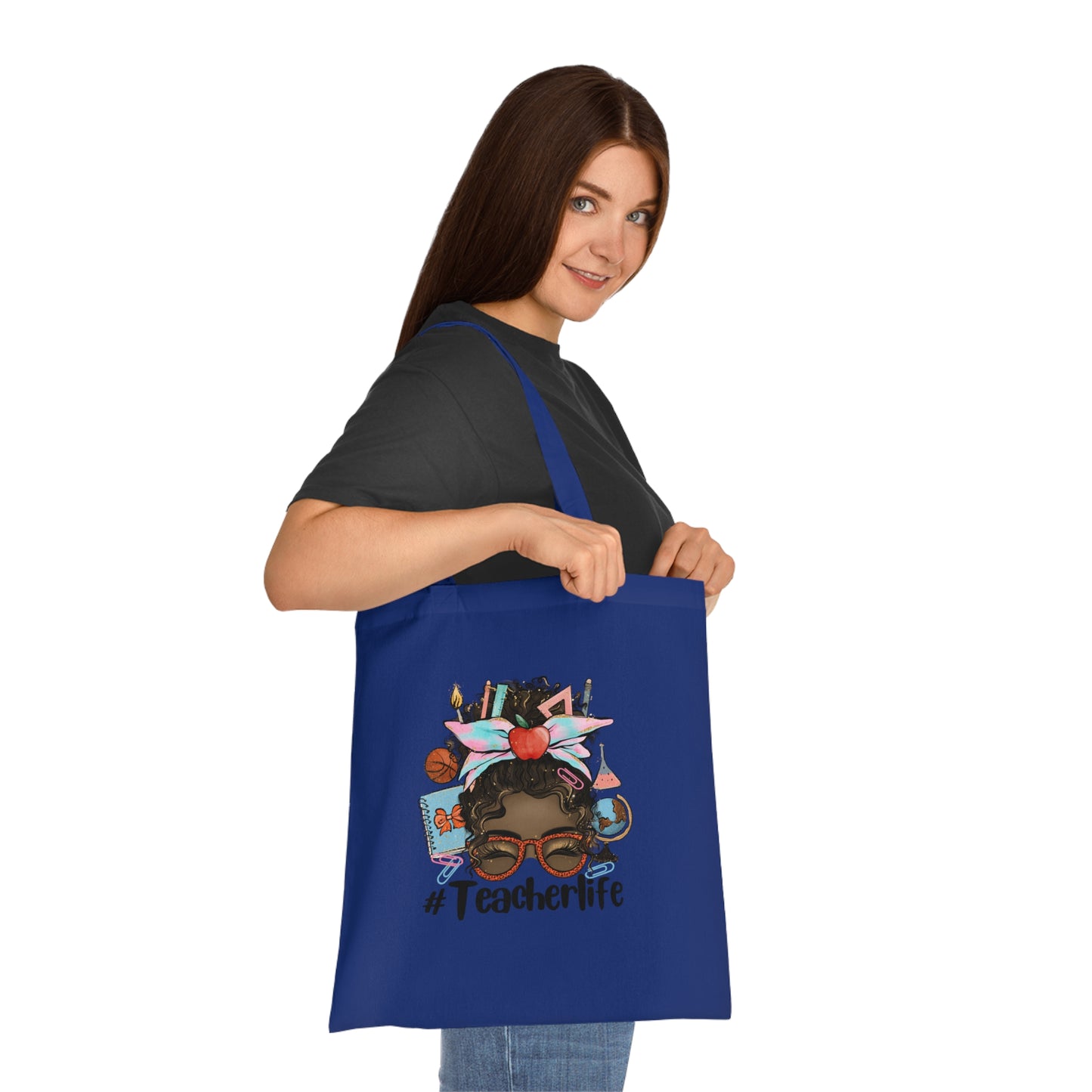#Teacherlife Tote Bag, Eco-Friendly Tote