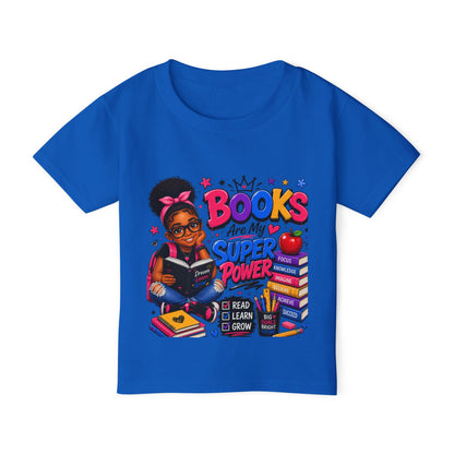 Books Are My Superpower Toddler T-Shirt