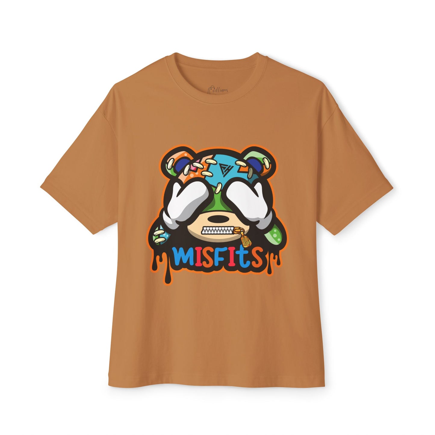 Misfits Bear Graphic Tee —  Streetwear Oversized Boxy T-Shirt