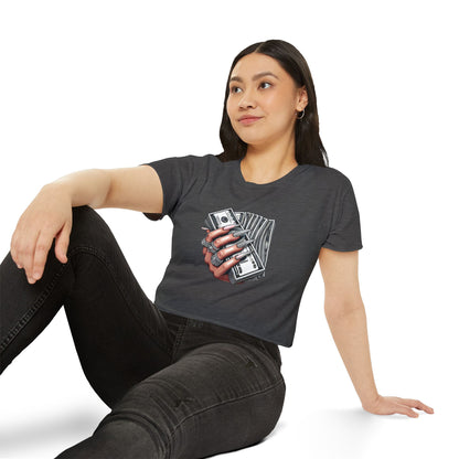 Money Grip Crop Top — Women's Graphic Tee