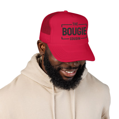 Bougie Foam Trucker Hat — 'The Bougie' Embroidered Mesh Cap