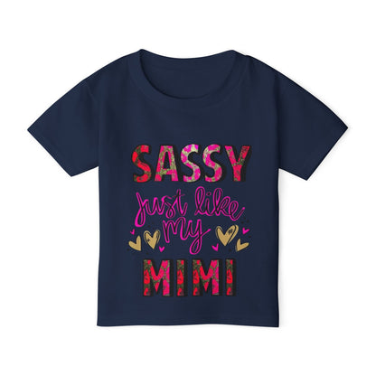 Toddler T-Shirt — “Sassy Just Like My Mimi” Tee
