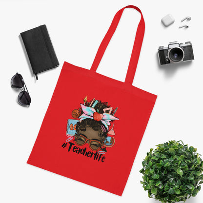 #Teacherlife Tote Bag, Eco-Friendly Tote