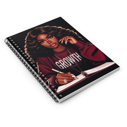 Empowering Growth Spiral Notebook- Inspirational Journal