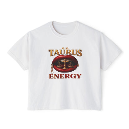 Taurus Energy Women's Boxy Tee - Zodiac Astrology Graphic Tee