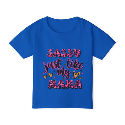 Sassy Just Like My Mama Toddler T-Shirt — Cute Leopard Tee
