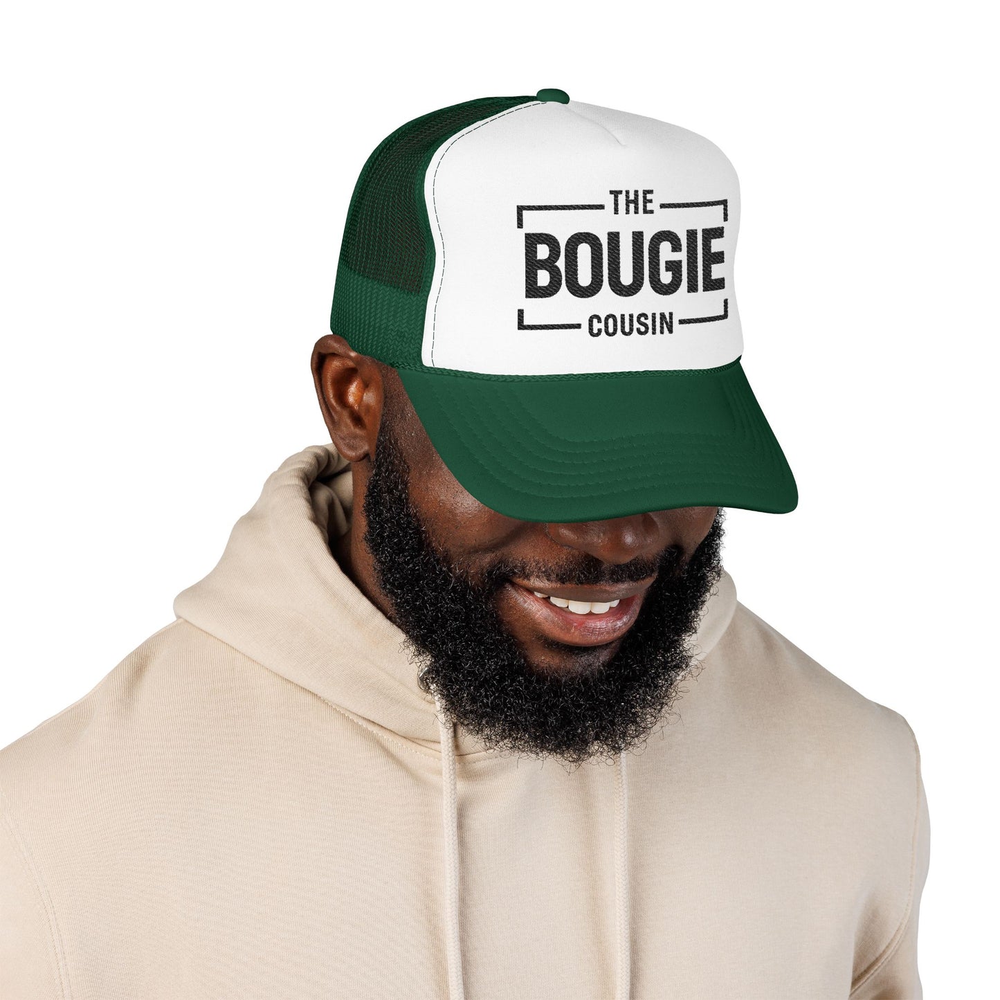 Bougie Foam Trucker Hat — 'The Bougie' Embroidered Mesh Cap