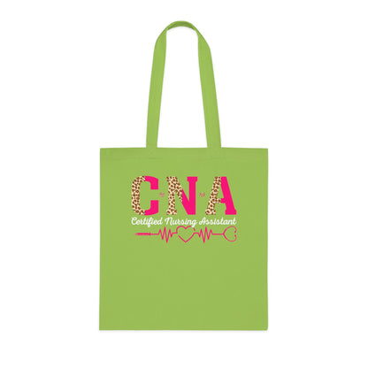 CNA Leopard Pink Heartbeat Cotton Tote