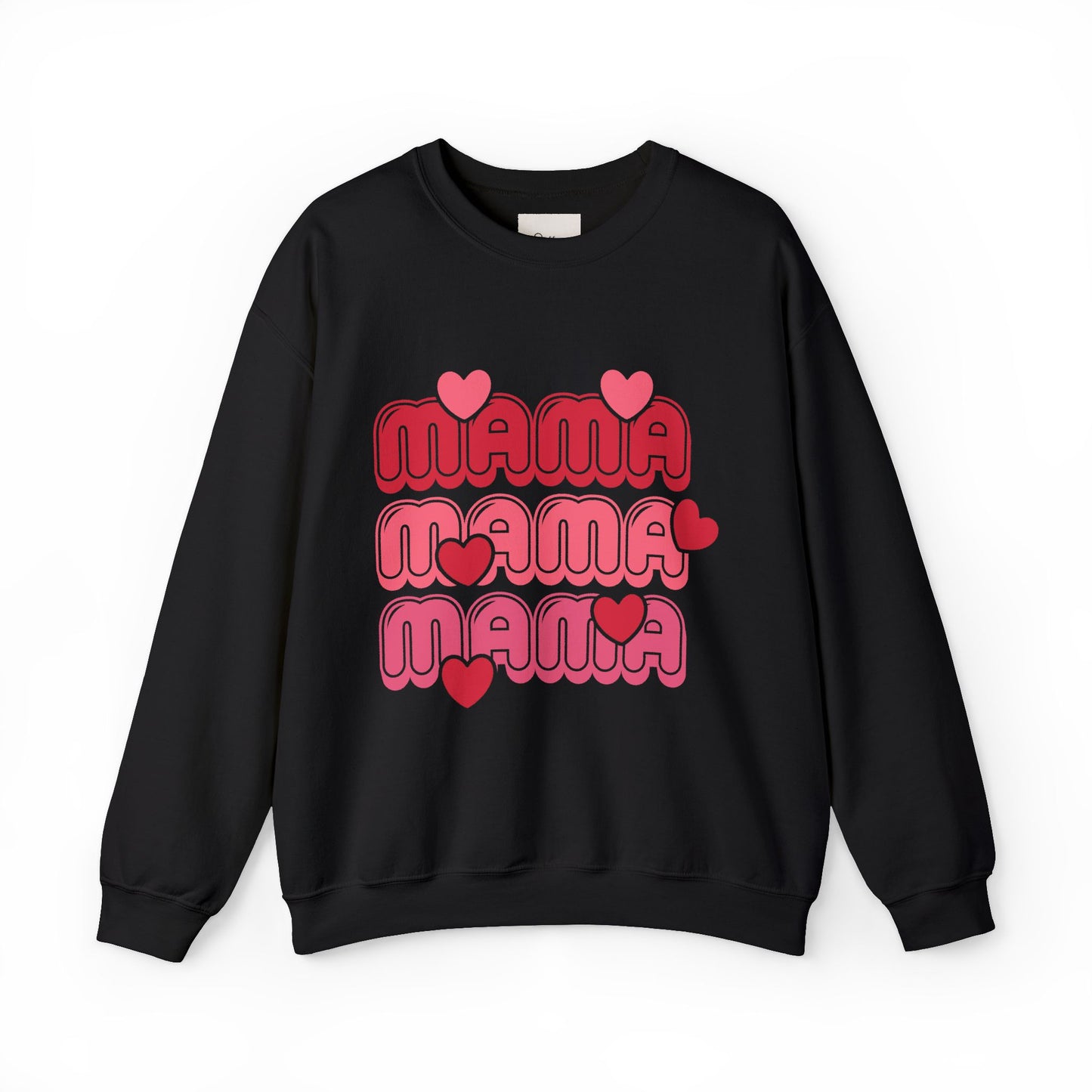 Mama Retro Hearts Crewneck Sweatshirt