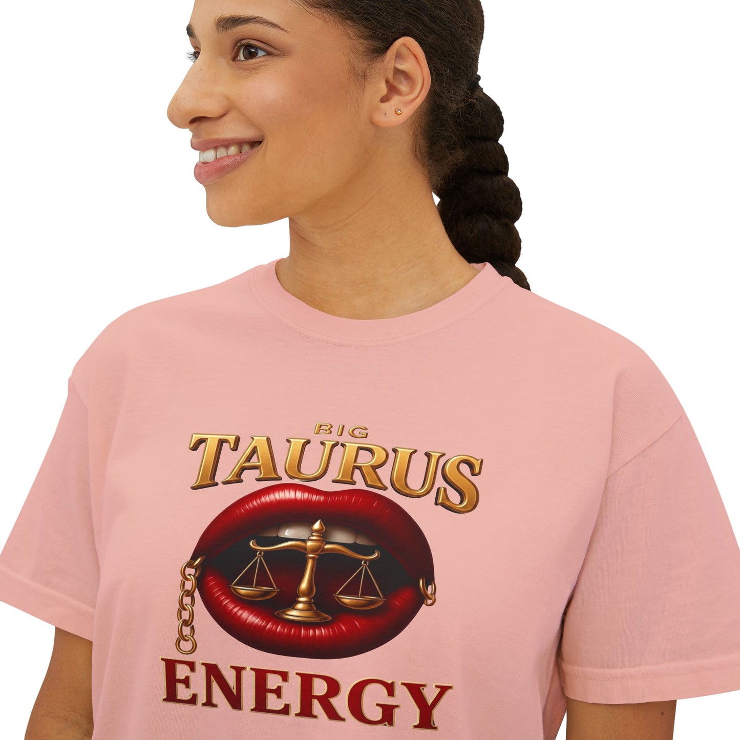 Taurus Energy Women's Boxy Tee - Zodiac Astrology Graphic Tee