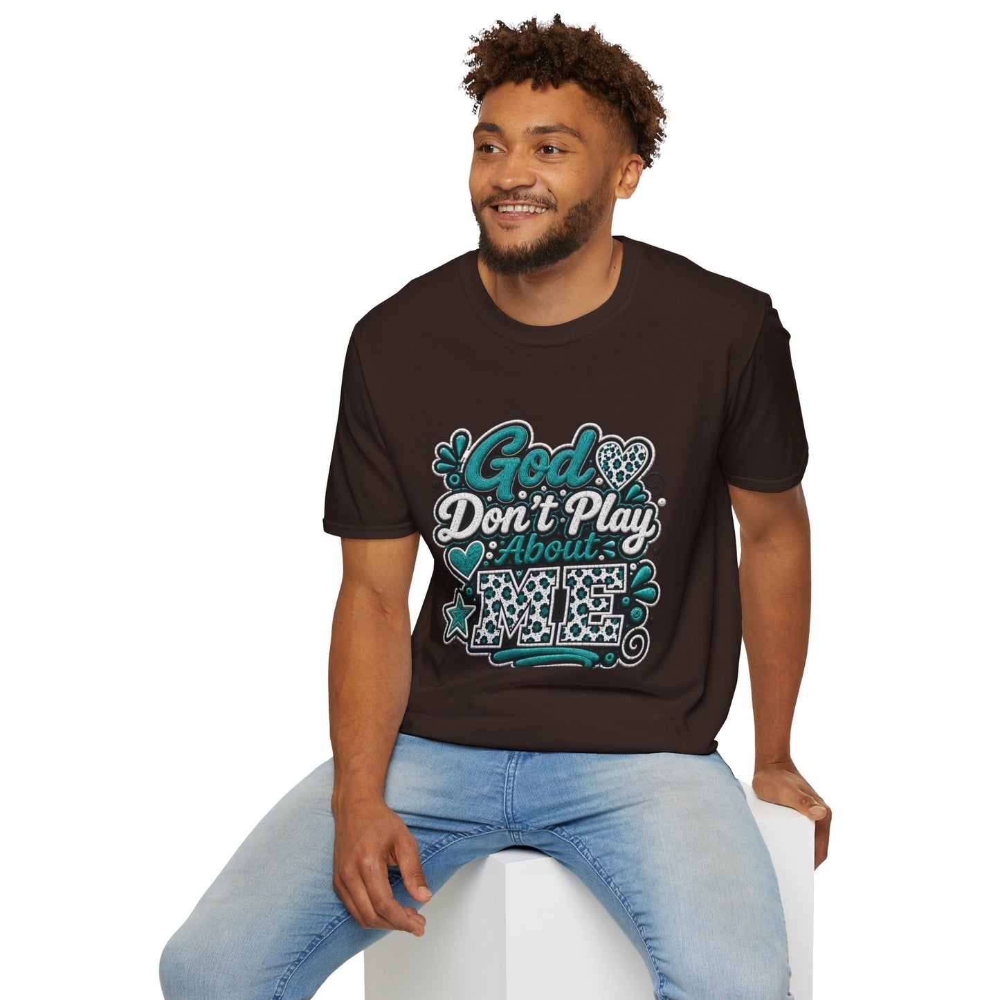 T-Shirt — "God Don't Play About Me" Inspirational Faith Graphic Tee