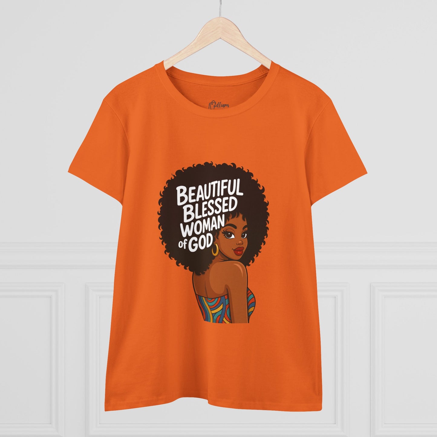 Beautiful Blessed Woman of God Tee — Women's Faith Graphic T-Shirt