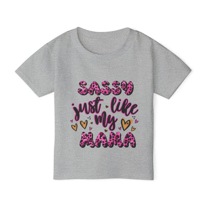 Sassy Just Like My Mama Toddler T-Shirt — Cute Leopard Tee