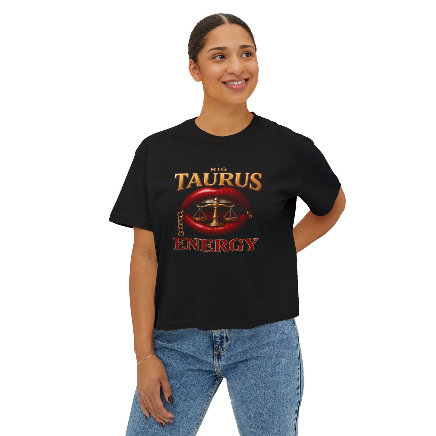 Taurus Energy Women's Boxy Tee - Zodiac Astrology Graphic Tee