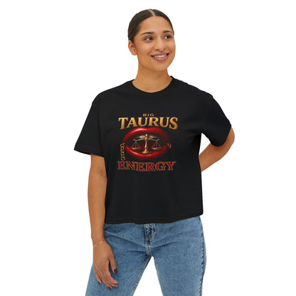 Taurus Energy Women's Boxy Tee - Zodiac Astrology Graphic Tee