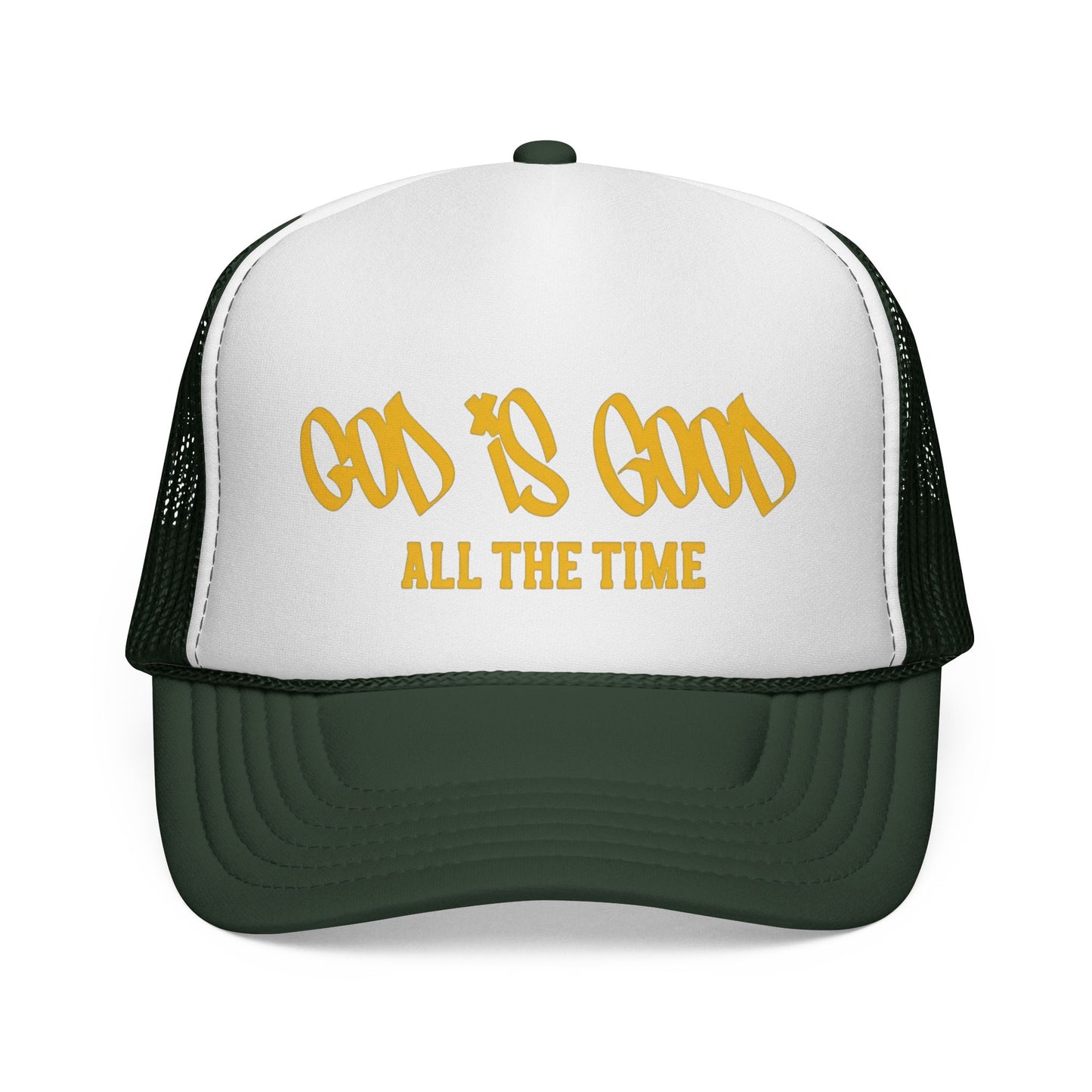 God Is Good Trucker Hat — ‘God Is Good All The Time’ Faith Mesh Cap