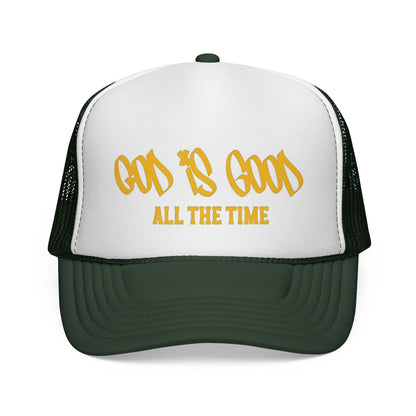 God Is Good Trucker Hat — ‘God Is Good All The Time’ Faith Mesh Cap