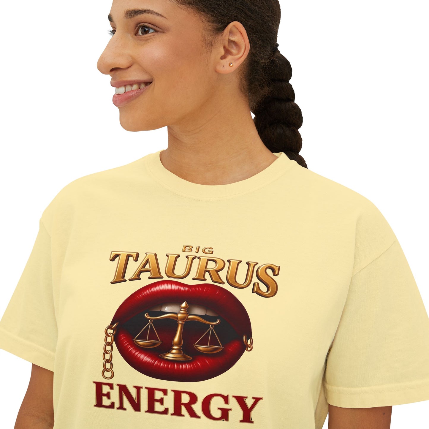 Taurus Energy Women's Boxy Tee - Zodiac Astrology Graphic Tee