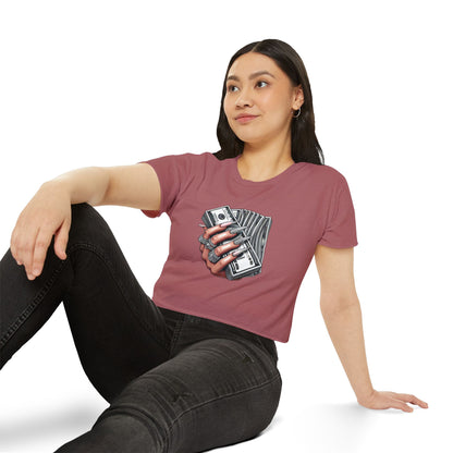 Money Grip Crop Top — Women's Graphic Tee