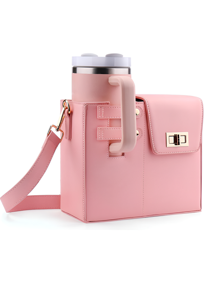 Cute Crossbody Water Bottle Holder – Portable, Hands-Free Sling Bag for Women (Fits All Bottles)
