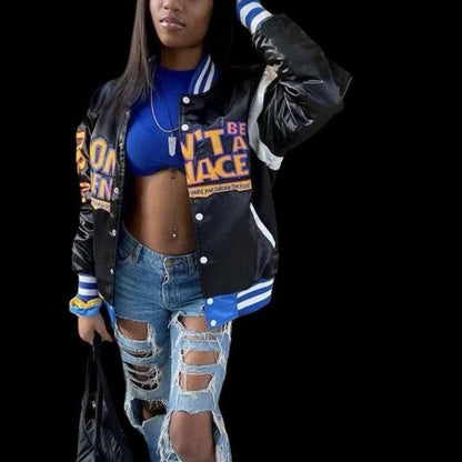 Women’s “Don’t Be A Menace” Inspired Jacket - Williams Boutique 
