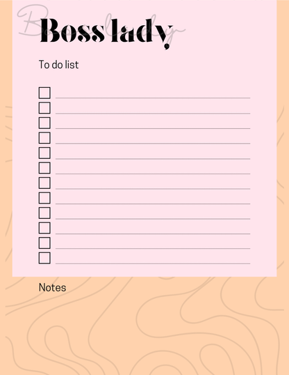Girlboss Planner Spiral Notebook - Williams Boutique 