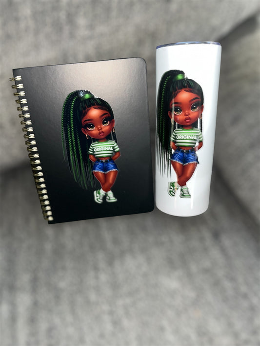 Be Original (Green)Journal & Tumbler Set