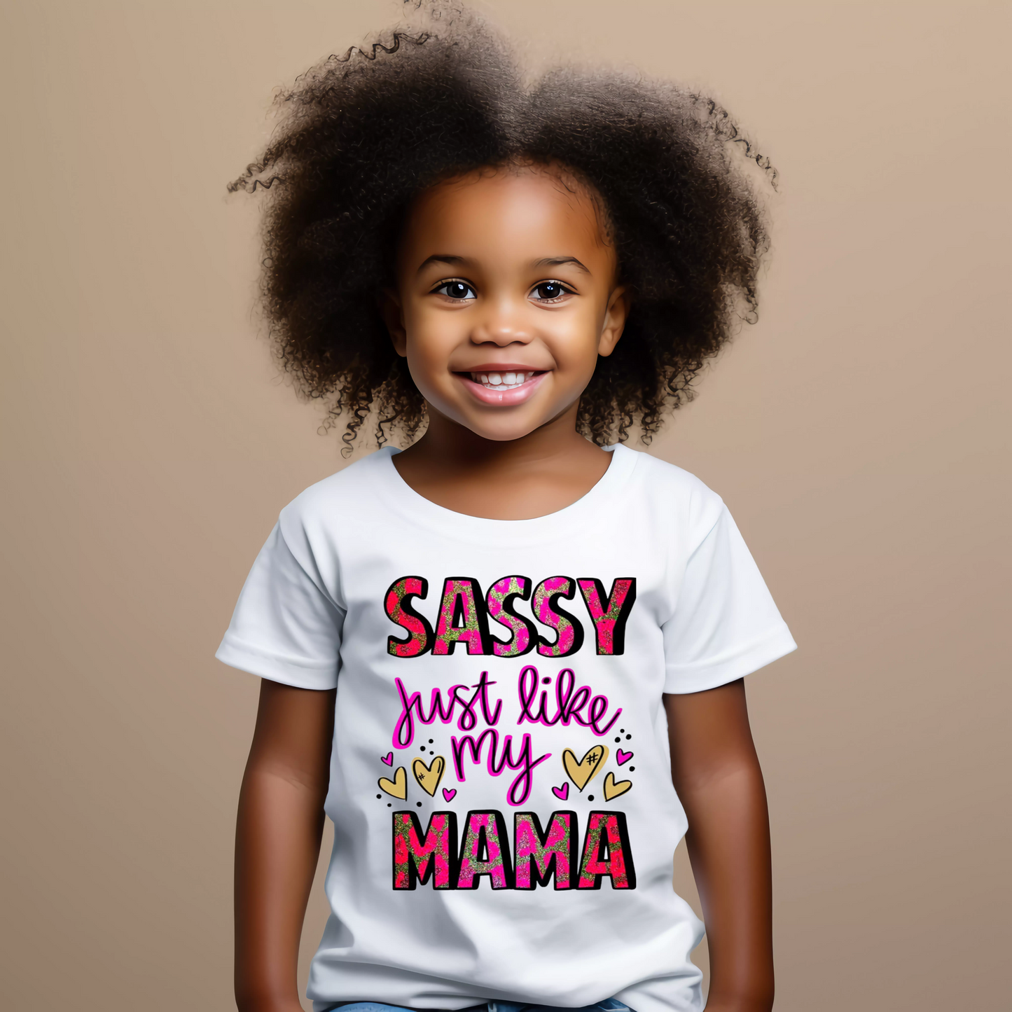 Toddler T-Shirt — "Sassy Just Like My Mama"Graphic Tee