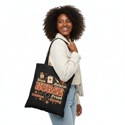 Black Nurse Tote Bag – Melanin Proud Nurse Canvas